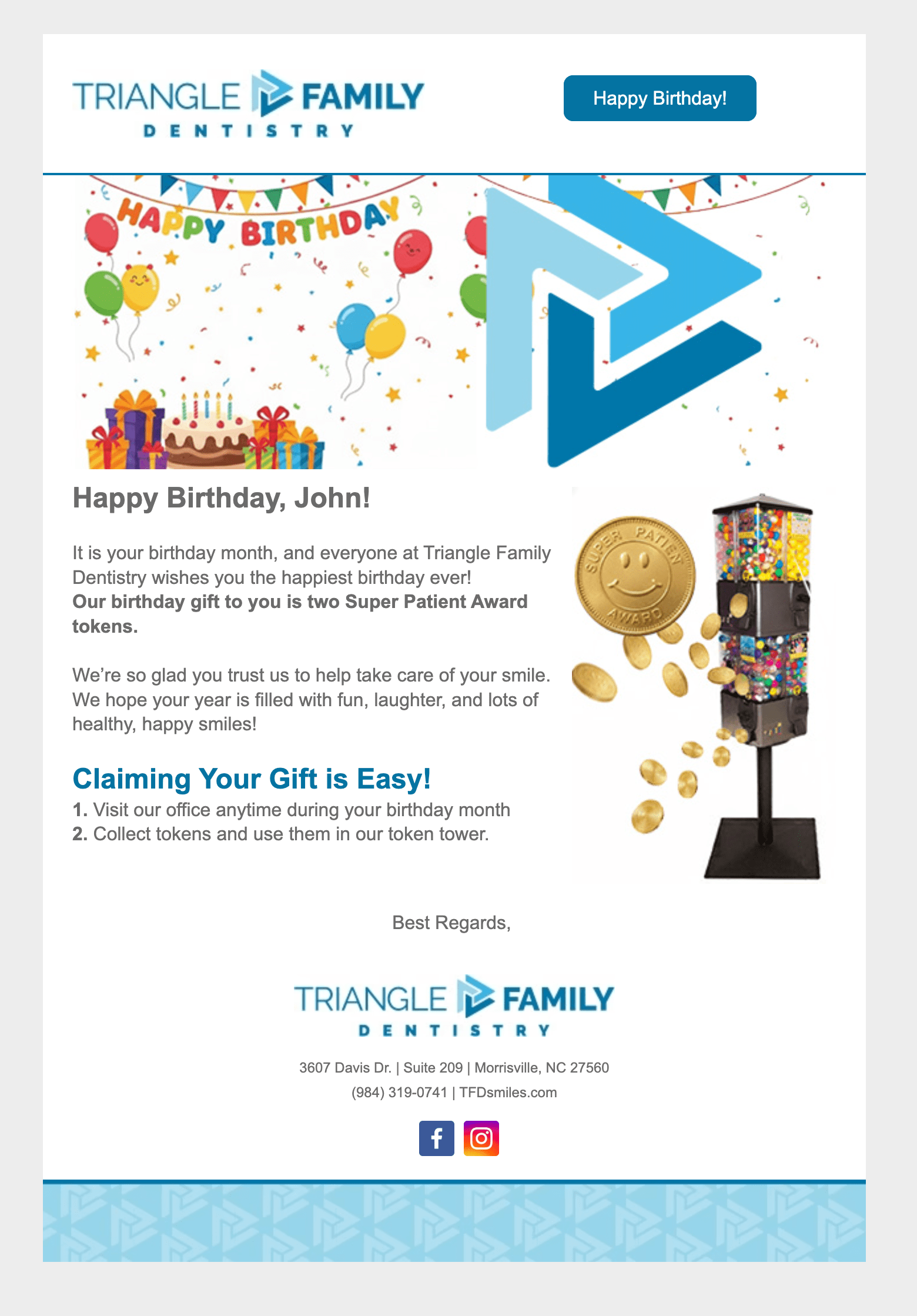 Kid birthday greeting placeholder