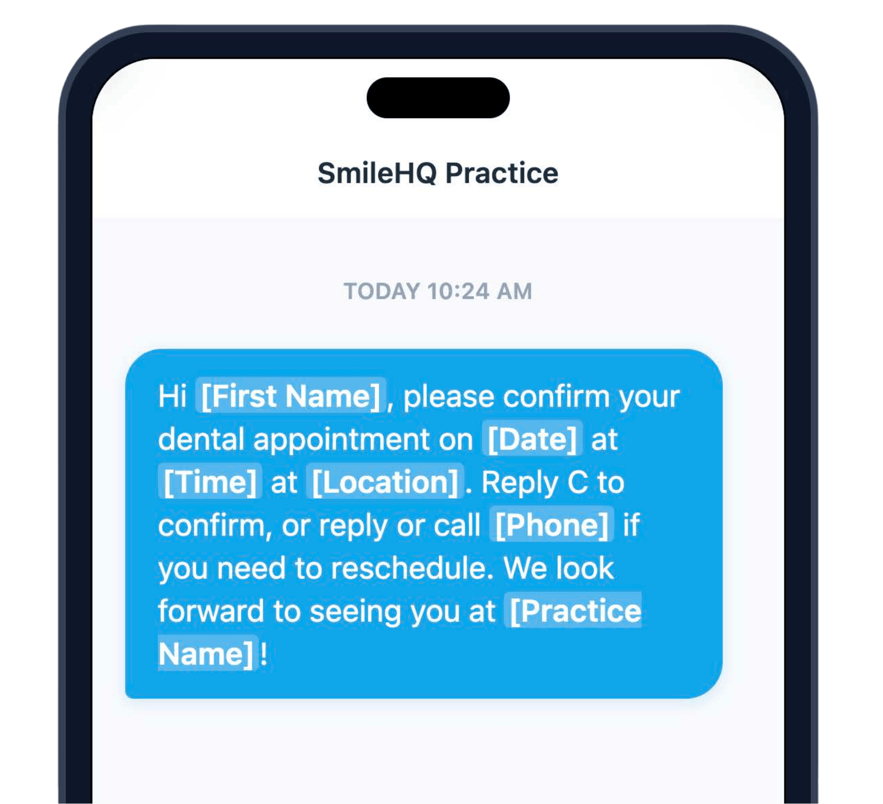 7-day SMS confirmation