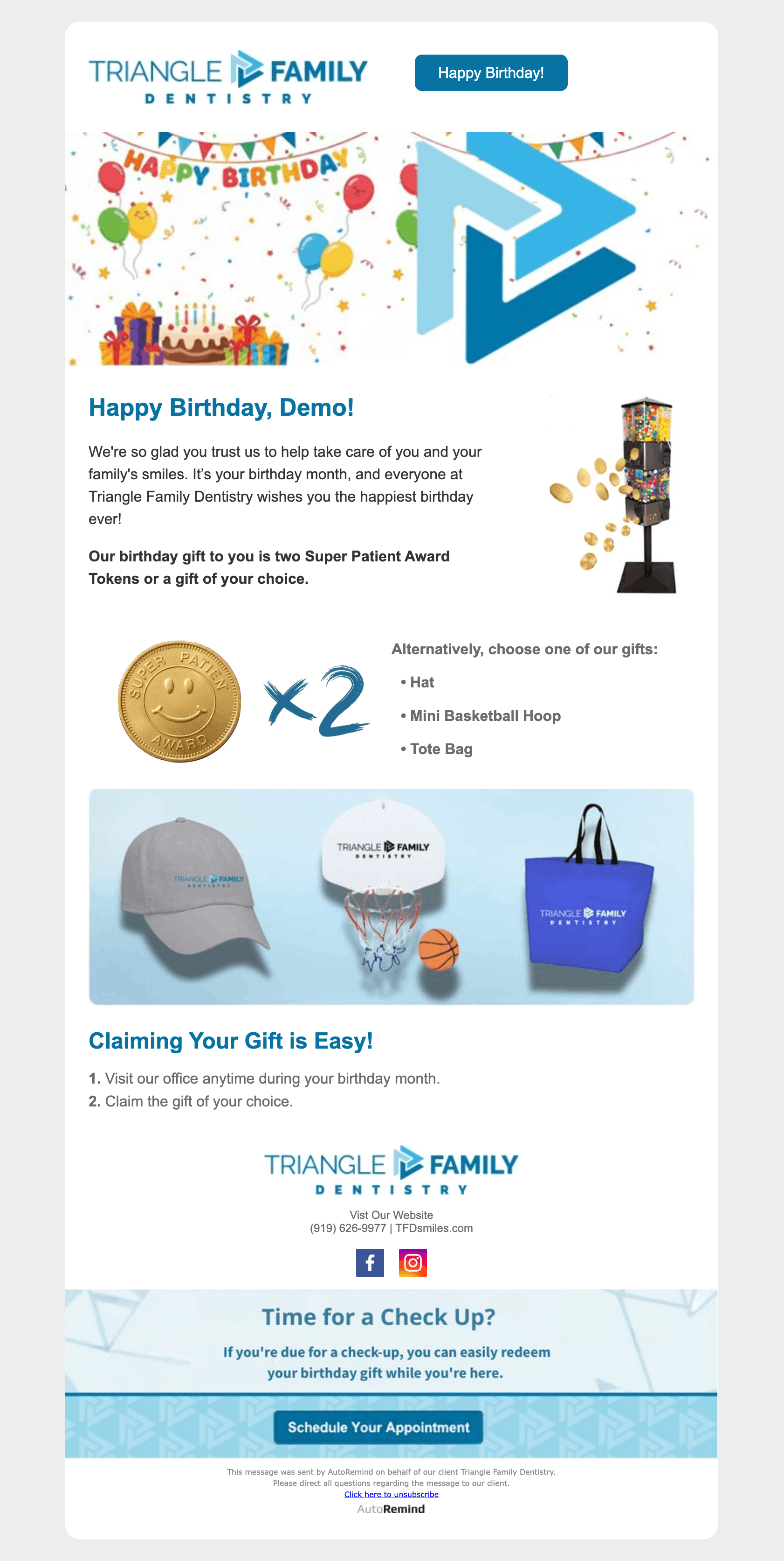 Kid birthday greeting placeholder